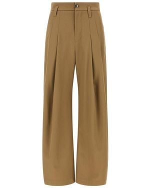 Brunello Cucinelli Pleat Trousers - Natural