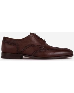 Henderson Brogue Derby Shoes - Brown