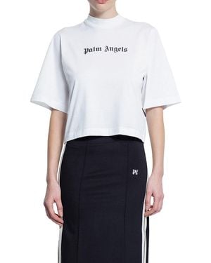 Palm Angels T-Shirts & Tank Tops - White