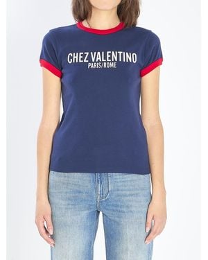 Valentino Garavani Chez T-Shirt - Blue