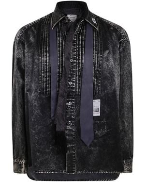 Maison Mihara Yasuhiro Accessories Mixed L/S Shirts - Black