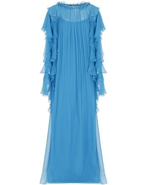 Alberta Ferretti Tulle Dress - Blue