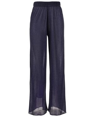 Oséree Lumiere' Trousers With Elastic Waist - Blue