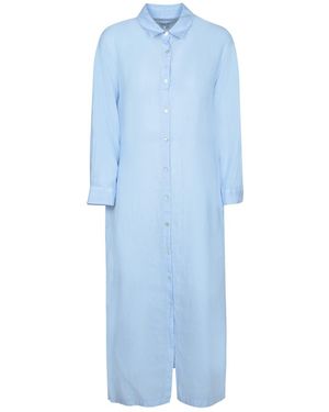120% Lino Dresses - Blue