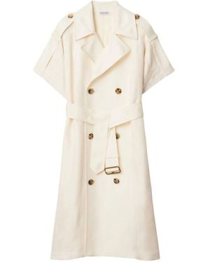 Burberry Coats - Natural