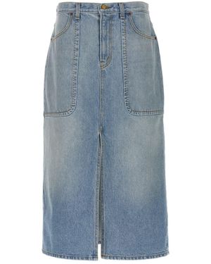 B Sides 'hill' Skirt - Blue