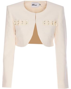 Self-Portrait Jackets - White