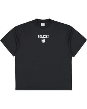 Vetements T-Shirts & Vests - Black