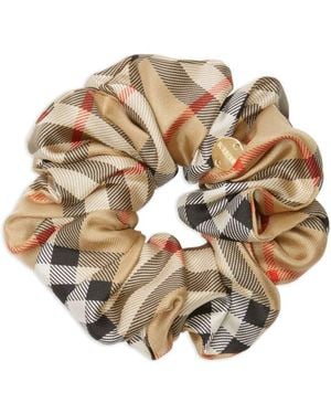 Burberry "Check" Scrunchie - Metallic