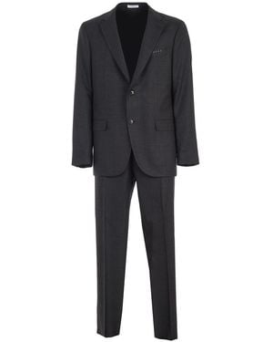 Boglioli Suit Micro Square Clothing - Black
