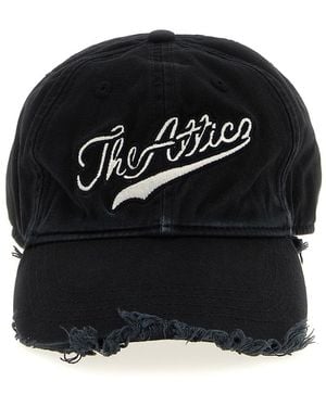 The Attico Logo Embroidery Hat - Black