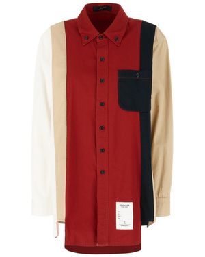 The Seafarer Cotton Seafarer Button-Down Shirt - Red