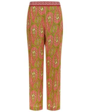 Etro 'Paisley Foliage' Trousers - Orange