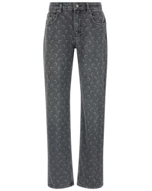 Marine Serre 'Moon' Jeans - Gray