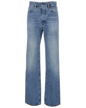FRAME 'The Stack' Jeans With Five-Pocket Design And Washed Effect - Blue
