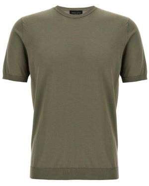 Roberto Collina Knitted T-Shirt - Green