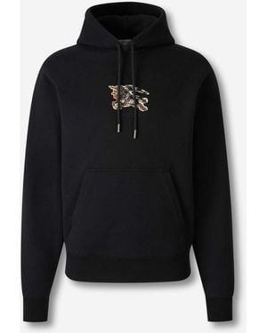 Burberry Hooded Sweatshirt - Black