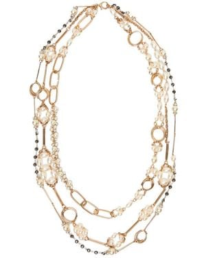 Weekend by Maxmara Jabot Necklace - Metallic