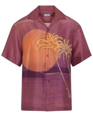 Etro Bowling Short Sleeves Shirt - Pink