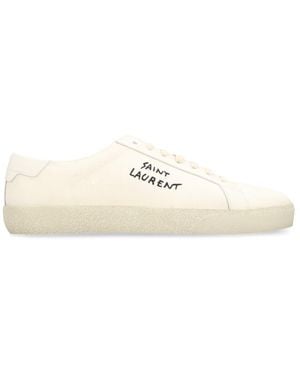 Saint Laurent Court Sl/06 Fabric Low-top Sneakers - Natural