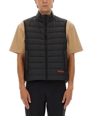 BOSS Vests With Logo - Black