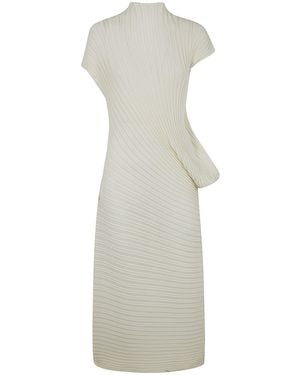 Issey Miyake Stream Long Dress - White