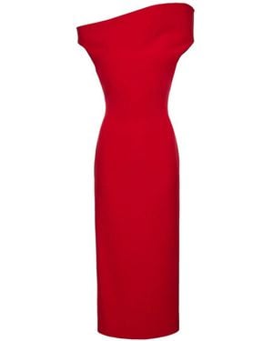 Magda Butrym Long One-Shoulder Dress - Red