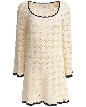 Zimmermann Cotton Crochet Rhiannon Mini Dress - Natural