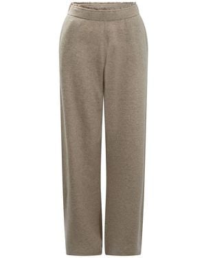 Max & Moi Wool And Cashmere Trousers - Natural