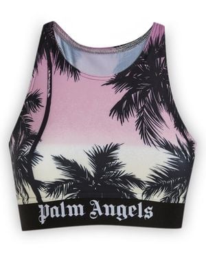 Palm Angels Sunset Logo Sport Top - Pink