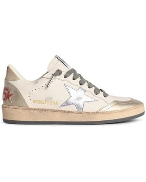 Golden Goose 'Ball-Star' Leather Trainers - White