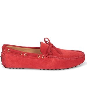 Car Shoe Loafers - Red