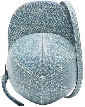 JW Anderson 'Cap' Crossbody Bag With Single Shoulder Strap And Logo Lettering On The Rear - Blue