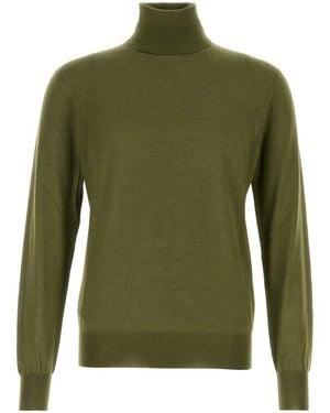 Saint Laurent Army Cashmere Blend Sweater - Green