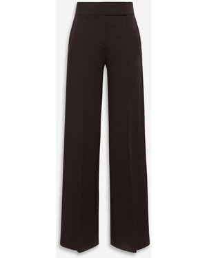 Dorothee Schumacher Wide Leg Milano Stitch Trousers - Brown