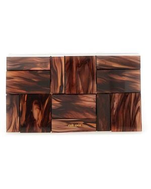 Cult Gaia Clutch "Gallery" - Brown