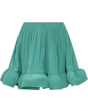 Lanvin Ruffle Skirt - Green