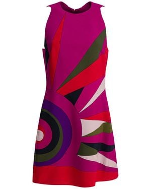 PUCCI Sheath Dress With "hawaii" Print - Pink