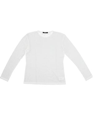 LA ROSE Long Sleeve Jersey T-Shirt - White