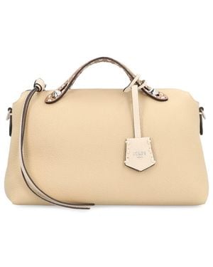 Fendi By The Way Selleria Leather Bag - Natural