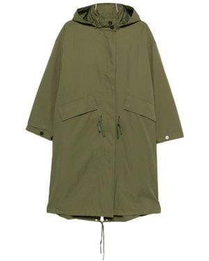 Closed Cotton And Nylon Parka Coat - Green