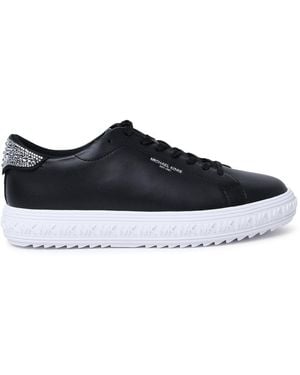 MICHAEL Michael Kors 'Grove' Leather Trainers - Black