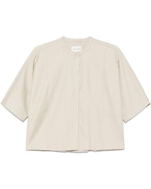Loulou de Saison Short-Sleeved Blouse - Natural