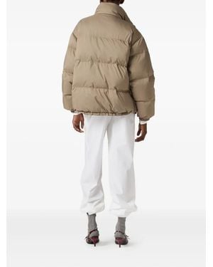 Miu Miu Piumini Ponge'Tec Piumino - White