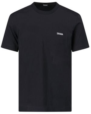 ZEGNA T-Shirts And Polos - Black