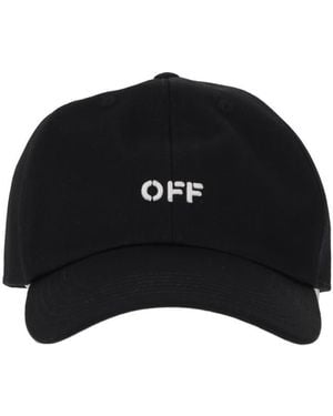 Off-White c/o Virgil Abloh Drill Off Stamp Baseball Cap - Black