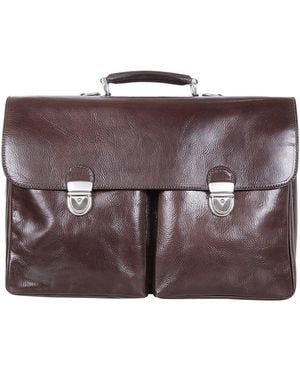 SAIT Briefcase Bags - Brown