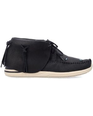 Visvim Fbt-Lhamo-Folk Sneakers With Hand-Sewn Upper - Black