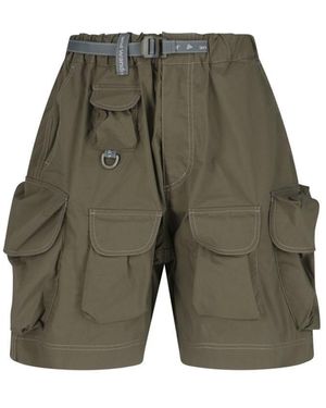and wander Oversized Belted Cargo Shorts - Green