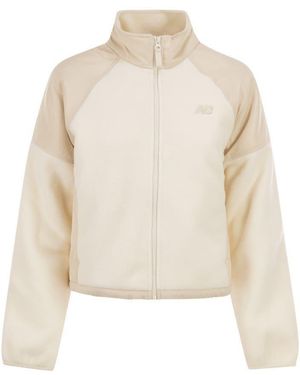 New Balance High Pile Fleece Jacket - Natural